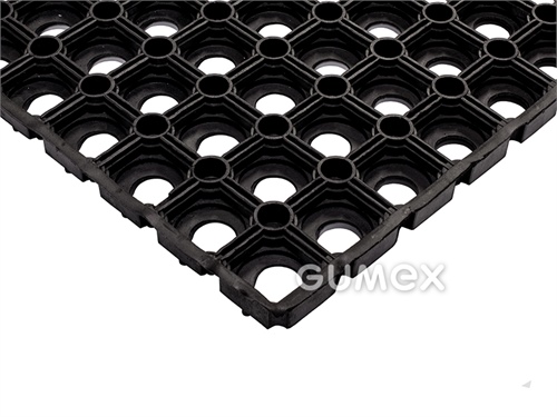 RINGO HONEY COMB REACH Matte, 22mm, 1000x1500mm, 24x36 Löcher, 50°ShA, NR, -30°C/+70°C,schwarz, 